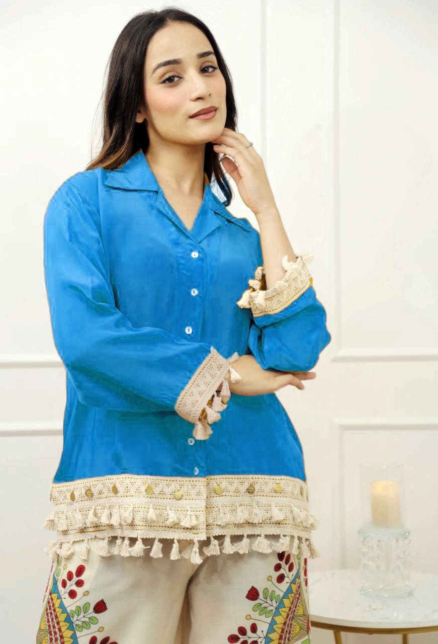 Beautiful Cotton Slub with detailing Work for Woman