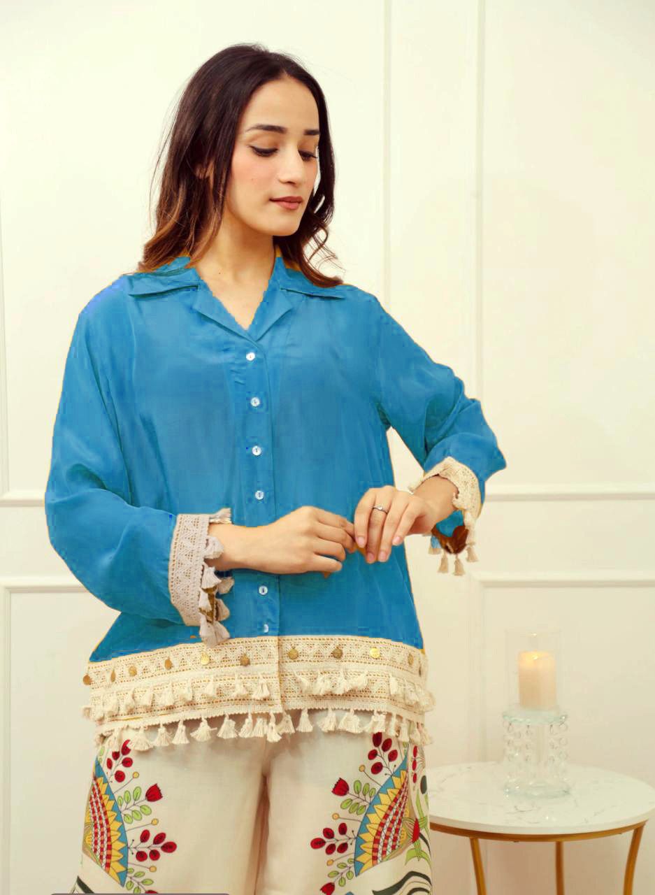 Beautiful Cotton Slub with detailing Work for Woman